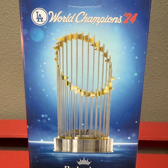 2024 World Series Los Angeles Dodgers Replica Trophy Stadium Giveaway Exclusive - Picture 4 of 7